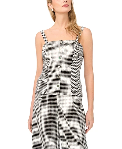 Vince Camuto Women's Sleeveless Button Front Tank Top