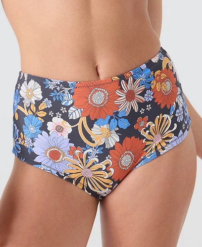 Roxy Women's Printed Sunflower Swim Bottoms