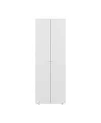 Flynama Armoire 66.9 Inch High 2 Doors 2 Shelves Bedroom Storage Cabinet with Hanging Rod