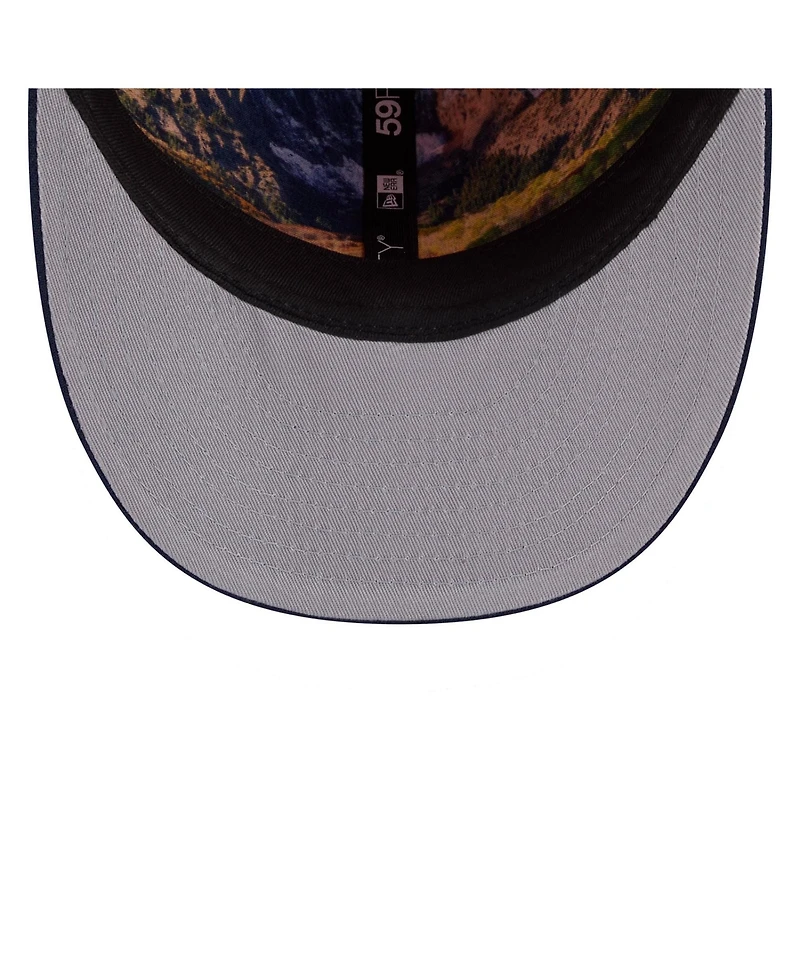 New Era Men's Orange/Navy Denver Broncos 2026 Nfl Draft Pre-Curved 59FIFTY Fitted Hat