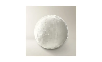 Z Gallerie Checker Velvet Ball Pillow