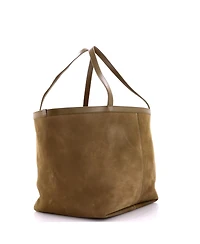 Pre-Owned Bottega Veneta Medium Flip Flap Tote Nubuck with Intrecciato Leather