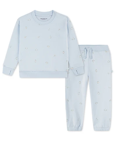 abercrombie kids Baby Girls' Sweatshirt and Pants, 2-Piece Set
