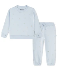 abercrombie kids Baby Girls' Sweatshirt and Pants, 2-Piece Set