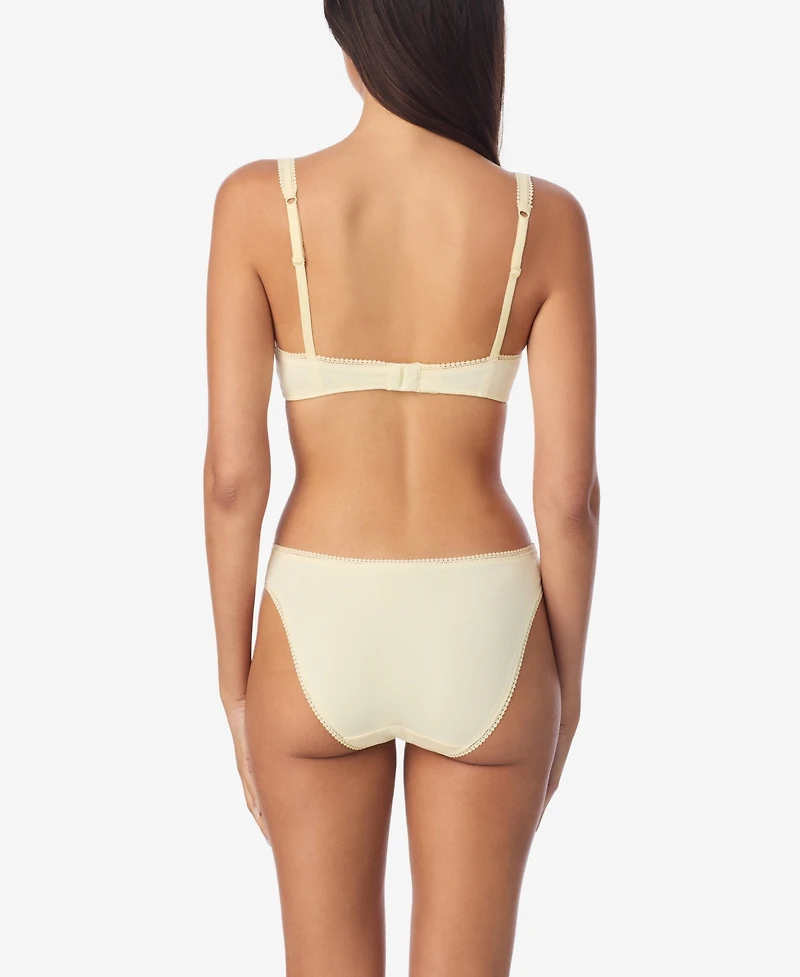 On Gossamer Women's Cabana Cotton Lace-Trim Bralette 010404