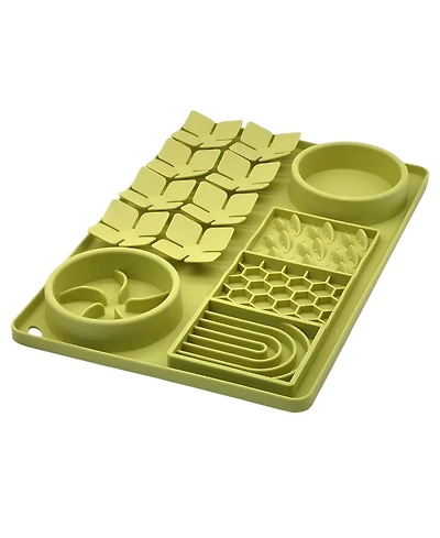 Aronkl Silicone Slow Feeder Lick Mat Interactive Puzzle Toy for Dogs & Cats