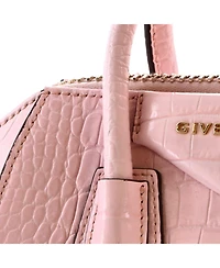 Pre-Owned Givenchy Mini Antigona Bag Embossed Leather