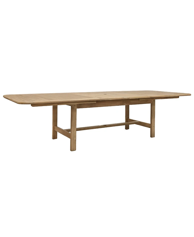 Bristol 118" Teak Wood Extension Dining Table, Created for Macy's