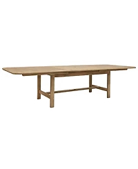 Bristol 118" Teak Wood Extension Dining Table, Created for Macy's