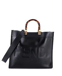 Pre-Owned Fendi Medium Sunshine Shopper Tote Leather