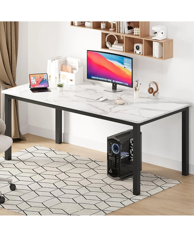 gaomon Modern Industrial 6-8 Person Rectangular Dining Table