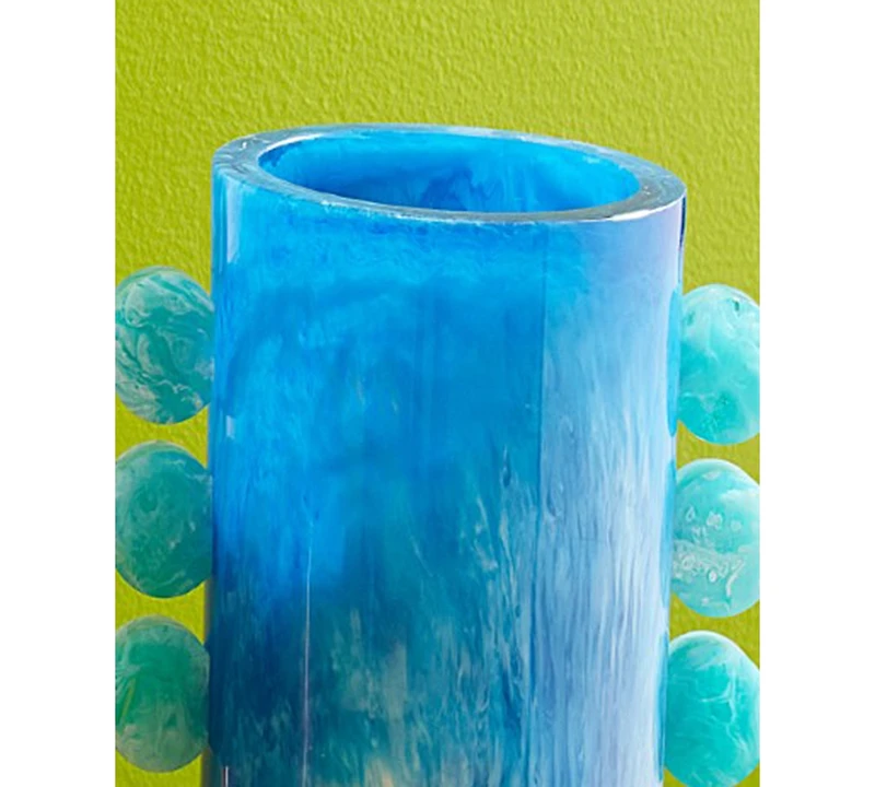 Jonathan Adler Como Acrylic 12" Cylinder Vase
