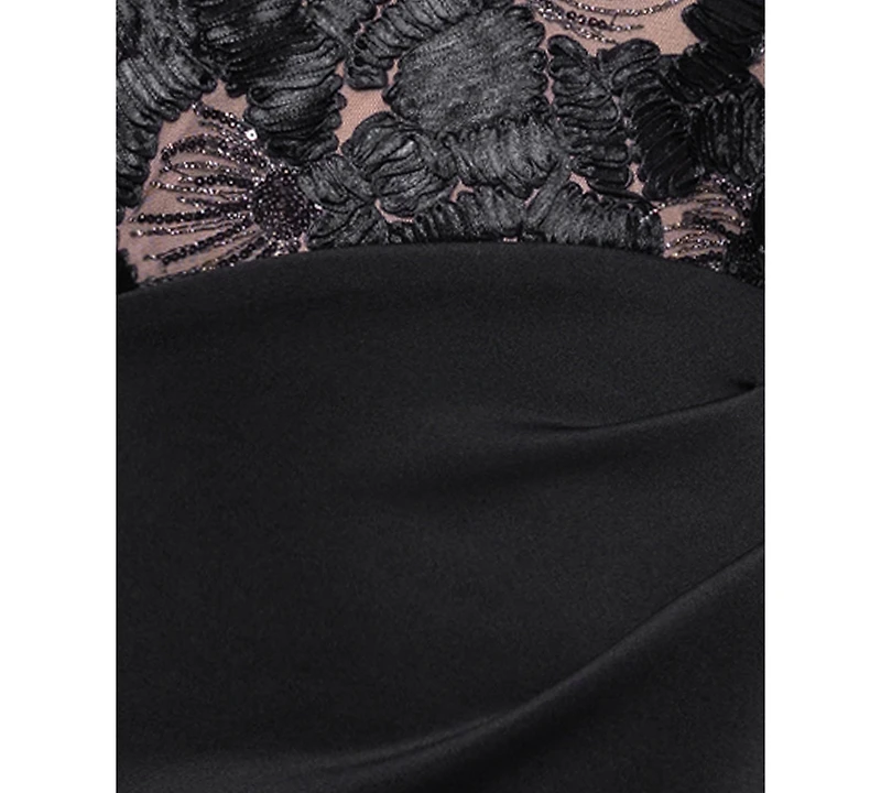 Betsy & Adam Petite One-Shoulder Midi Dress