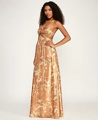 Seni & Cade Juniors' Halter Neck Long Dress