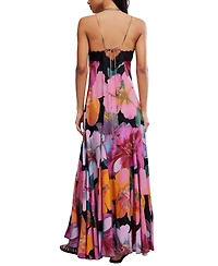 Free People Women's Bloomspell V-Neck Viscose Maxi Dress
