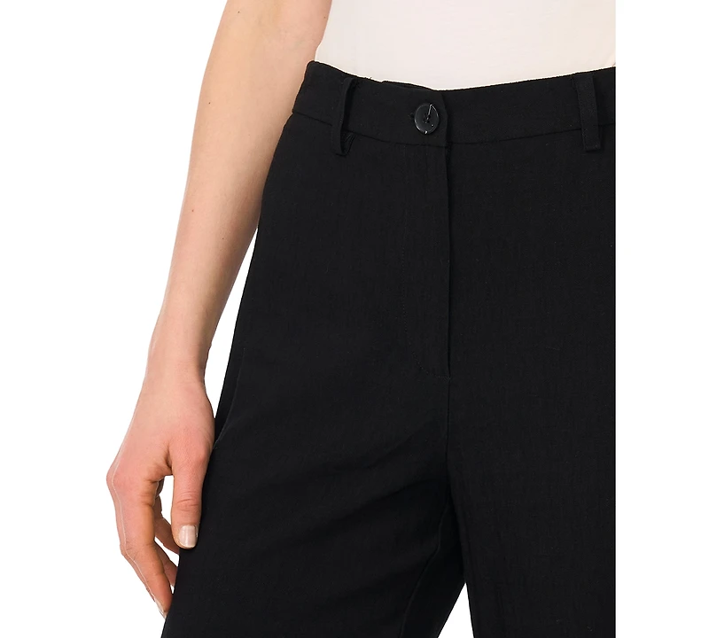 Vince Camuto Women's Mid-Rise Wide-Leg Ankle Length Pants