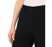 Vince Camuto Women's Mid-Rise Wide-Leg Ankle Length Pants
