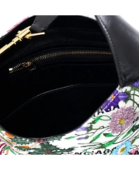 Pre-Owned Balenciaga Small x Gucci The Hacker Project Jackie 1961 Hobo Flora Canvas