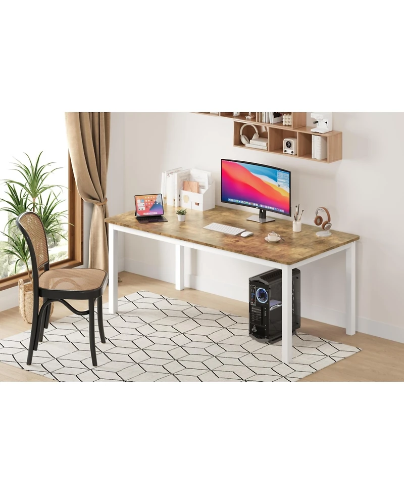 gaomon Modern Industrial 6-8 Person Rectangular Dining Table