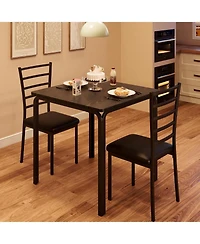 gaomon Dining Table for 2, Small Table and Chairs Set of 2, Dinette Set for 2, 3 Piece Kitchen and Dining Room Sets for Small Space