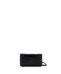 Pre-Owned Saint Laurent Classic Monogram Phone Holder Shoulder Bag Embossed Leather