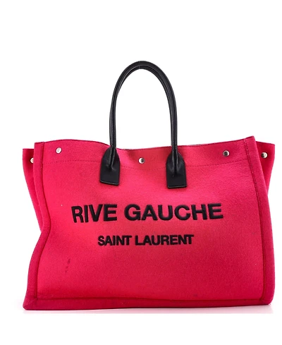 Pre-Owned Saint Laurent Large Rive Gauche Shopper Tote Felt