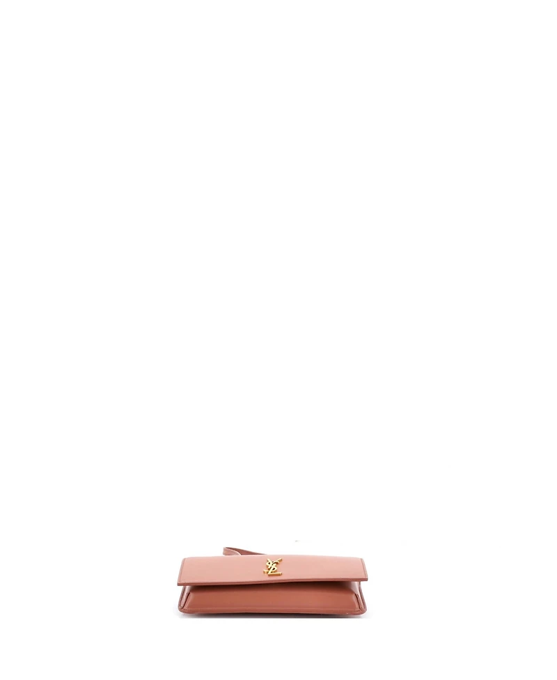 Pre-Owned Saint Laurent Classic Monogram Phone Holder Shoulder Bag Leather