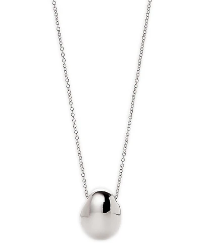 Ana Luisa Pebble Mini Silver Pendant Necklace
