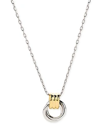 Ana Luisa Palmer Two-Tone Hoops Necklace