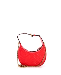 Pre-Owned Gucci Mini Gg Marmont Half Moon Hobo Matelasse Leather