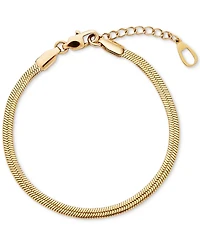 Ana Luisa Atlas Gold-Plated Herringbone Bracelet
