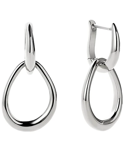 Ana Luisa Sage Rhodium-Plated Drop Earrings