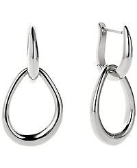 Ana Luisa Sage Rhodium-Plated Drop Earrings