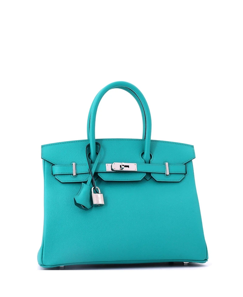 Pre-Owned HERMES Birkin 30 Handbag Epsom with Palladium Hardware