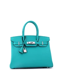 Pre-Owned HERMES Birkin 30 Handbag Epsom with Palladium Hardware