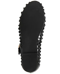 Kenneth Cole New York Women's Tessa Woven Mary Jane Ballet Flats