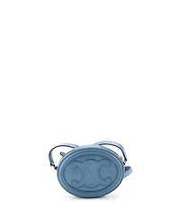 Pre-Owned Celine Mini Triomphe Oval Crossbody Bag Leather