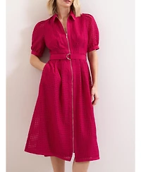 Phase Eight Women's Carey Belted Midi Shirt Dress