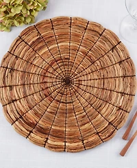 Saro Lifestyle Woven Water Hyacinth Round Placemats, Set of 4