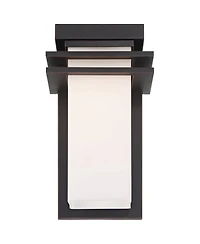 Franklin Iron Works Bernadine High Mission Outdoor Wall Light Fixture Mount Porch Weatherproof Bronze Finish