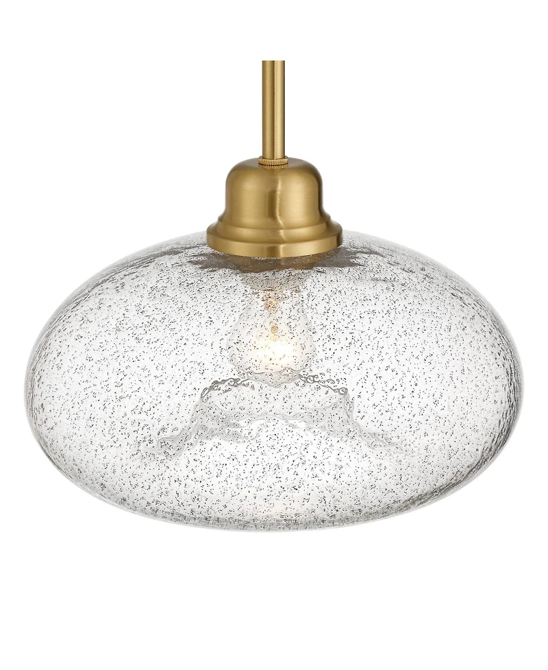 Possini Euro Design Vacquer Soft Gold Seeded Glass Mini Pendant Light