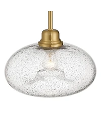 Possini Euro Design Vacquer Soft Gold Seeded Glass Mini Pendant Light