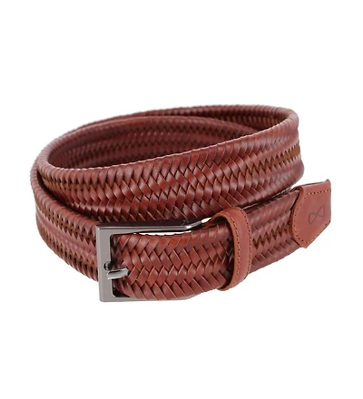Trafalgar Men's Andres Classic Leather Stretch Dress Belt