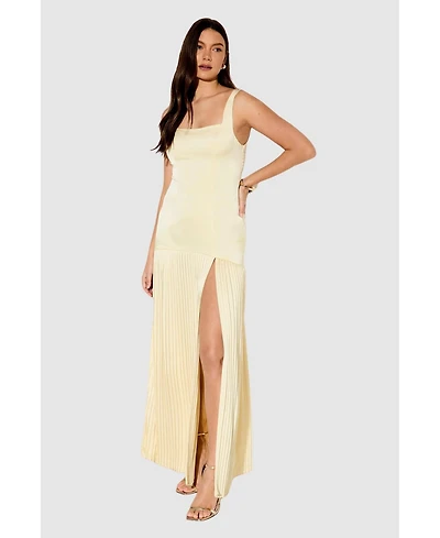 MissPap Women's Premium Pleated Skirt Bridesmaid Dress