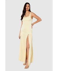 MissPap Women's Premium Pleated Skirt Bridesmaid Dress
