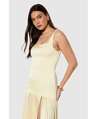 MissPap Women's Premium Pleated Skirt Bridesmaid Dress