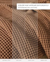 ienjoy Home Waffle Weave Cotton Blanket, King/California King