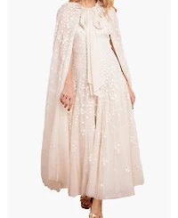 Needle & Thread Women's Scatter Blossom Hooded Long Cape