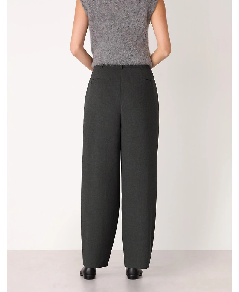 Whistles Women's Wool Blend Barrel Pants