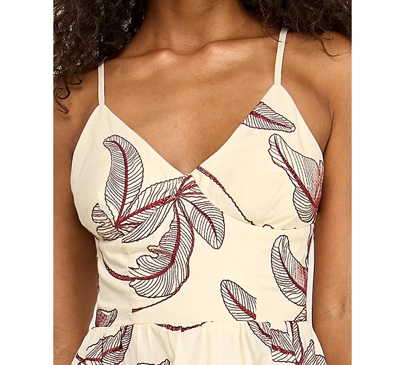 Seni & Cade Juniors' Embroidered Midi Dress